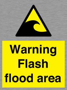 Warning Flash flood area